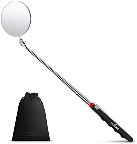 NoCry Heavy Duty Telescoping Inspection Mirror — 3.23 Inch Round ...
