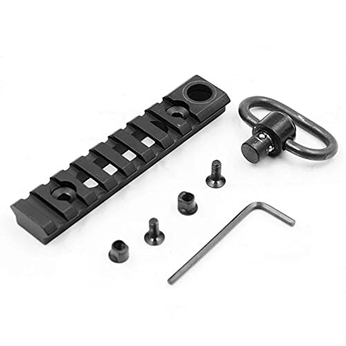 ACEXIER Tactical Keymod Scope Rail Mount P.ICA-tinny Rail Sections 6 Slots Mount Base with QD Sling Swivel Adapter Wrench HT1-0039