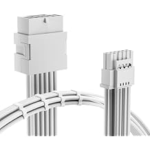 AsiaHorse 12VHPWR Adapter Cable Extension, 600 Watts Rated 12+4-Pin 16-Pin Female to Male PCIe Extension Cable, Compatible with RTX 3090Ti 4070ti 4080 4090, 3CM Length Pure White