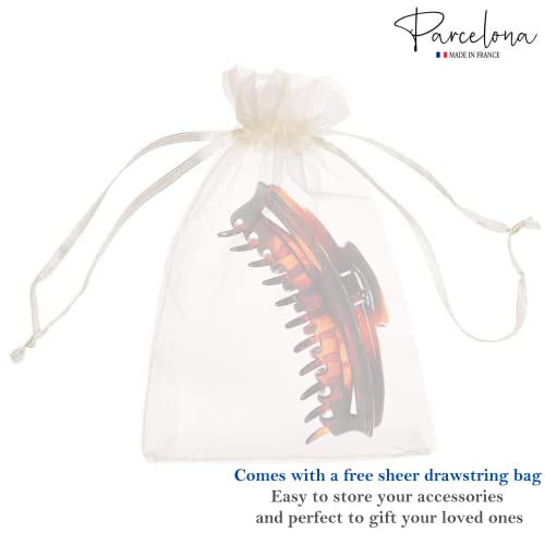 Parcelona French Bend Tortoiseshell Claw Clip 6 inch — view 8