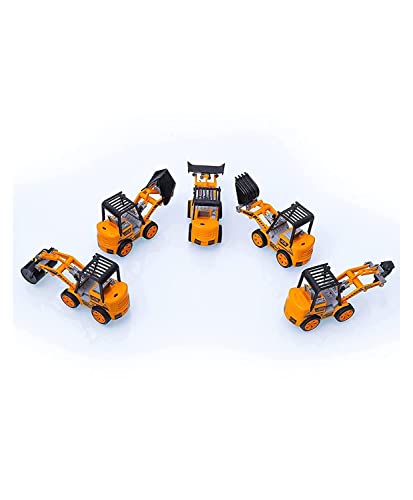 Image of Truck Toy for Kids - Pull Back Toys Vehicles Truck Toy for Kid, Friction Power Toy Trucks for 4+ Years Old Boys & Girls, Toys for Boys, Trucks Set for Kids(5 Pcs),Yellow
