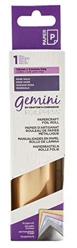 Crafter's Companion Gemini FoilPress Papercraft Foil Roll-Rose Gold,