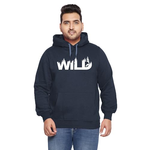 Image of West Gate Clothing Plus Size 100% Cotton Men's Hoodie | Casual Mens Hoodies Suitable for Trip and Gym | 3XL,4XL,5XL Size Hoodie's /Sweatshirt | Wild Printed Hood
