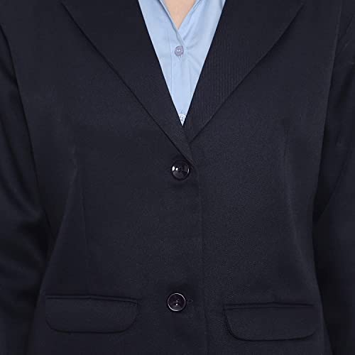 Image of Women's Single-Breasted Blazer /Formal Blazer /Casual Blazer /Full Sleeve Blazer /Regular Fir Blazer /Clean Look /Regular Length /Cotton Lycra Blazer.