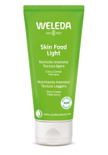 Weleda - Skin Food Light, Crema con Nutrición Intensiva y Textura Ligera, con Aceite de Girasol Orgánico, Extracto de Pensamiento Silvestre, Camomila y Caléndula, para Pieles Secas - 75 ml,1 artículo