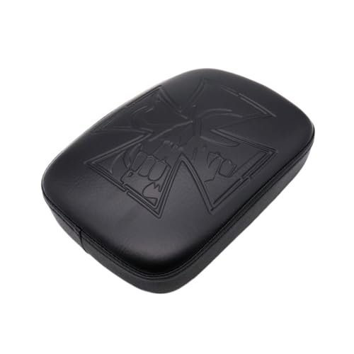 Siège moto à deux places en cuir synthétique avec coussin de selle pour chopper