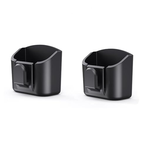 Woniyal 2 Pièces Boîte de Rangement Clé pour Citroën Ami - 2020-Present Organisateur Tableau de Bord Adhésif Accessoire Intérieur ABS Noir