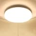 LED Lámpara de Techo Moderna 48W Plafon LED de Techo Ketom Blanco Cálido 3000K 4320LM LED Plafón, Ultra Delgado IP44 Luz de Techo Para Dormitorio Baño Cocina Pasillo Comedor Sala, Ø30cm