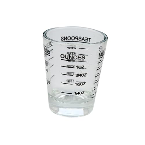ABOOFAN küchenarmatur kitchen accessories Messbecher mit klarer Becher Messbecher für Flüssigkeiten Unzenbecher aus Glas Messbecher aus Glas Mehrzweck Werkzeug Weinmesser Unzen Tasse