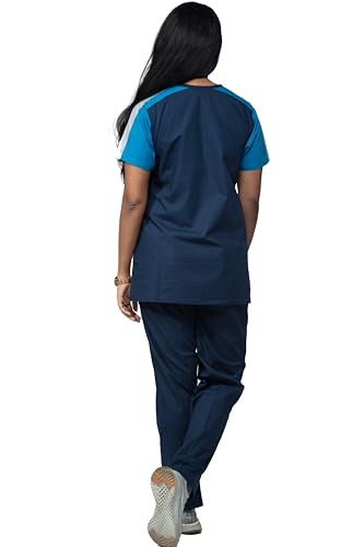 Image of UNIFORM CRAFT Female Scrub Suit Designer DSDX04 - Ideal for Doctors, Dentists and Healthcare Professionals