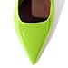 anteikira Women's Closed Toe High Spool Heel Buckle Slingback Pumps Patent Leather Stiletto Heels Fashion Wedding Party Evening Prom Heels for Women Lime Green Size7.5