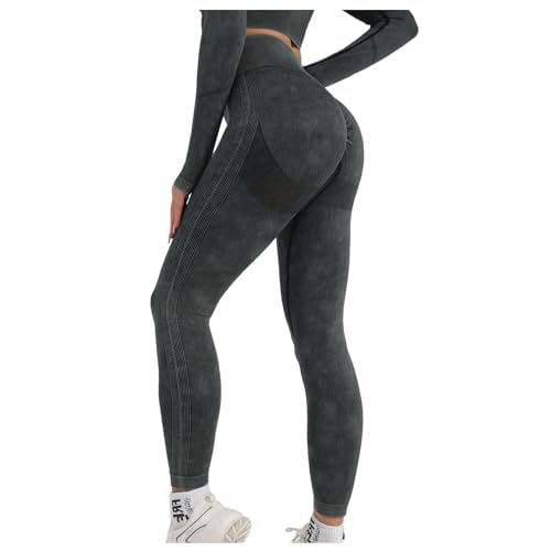 Getervb Leggings Anticeluliticos Mujer Push Up Mayas Deportivas Cintura Alta Elástico Pantalones Opaco Scrunch Butt Leggings para Yoga Running Fitness