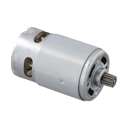 Qualoramall RS550 DC Electric Motor 21V 28000RPM 8.2mm Shaft 14 Teeth Gear Metal Housing for Small Saw Hand Saw Reciprocating Saw and Chainsaw Replacement