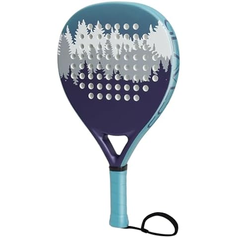GEAVESS Padel Racket Carbon and Fiberglass Surface and EVA Memory Foam Core for Kids, Junior, Adult Cover