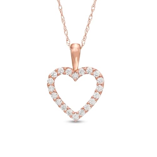 Image of Dazzling Micro Pave Heart Necklace Pendant with Chain | AAA+ Stone Quality | 925 Sterling Silver | Handcrafted | For Women & Girls | Best Gift for Her