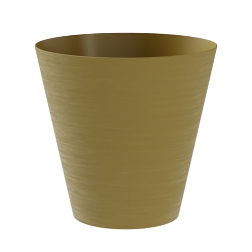 TERAPLAST Pflanztopf Hoop rund 25 cm Durchmesser Curry/Ochre