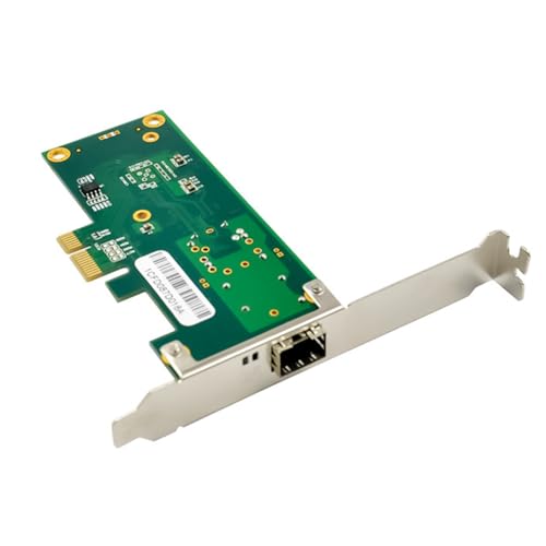 Pyugxab EP-9660 Tarjeta de Red de Servidor de Puerto Óptico Único Gigabit Interfaz 1000M Operación Full-Duplex/Half-Duplex RJ-45