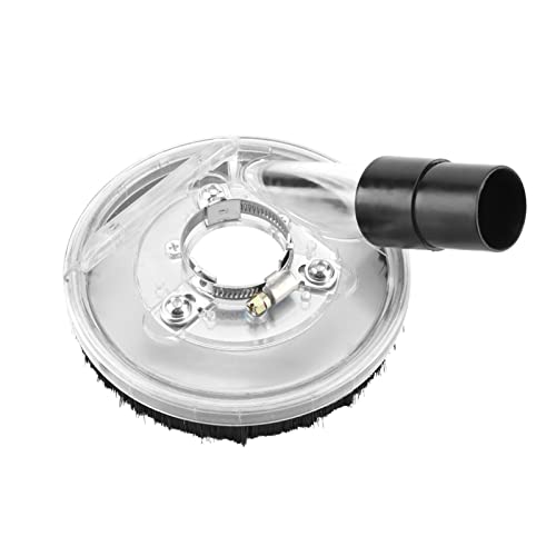 Lybunair 80mm 125mm Clear Vacuum Dust Shroud Dry Grinding Cover for Angle Grinders and Hand Grinder