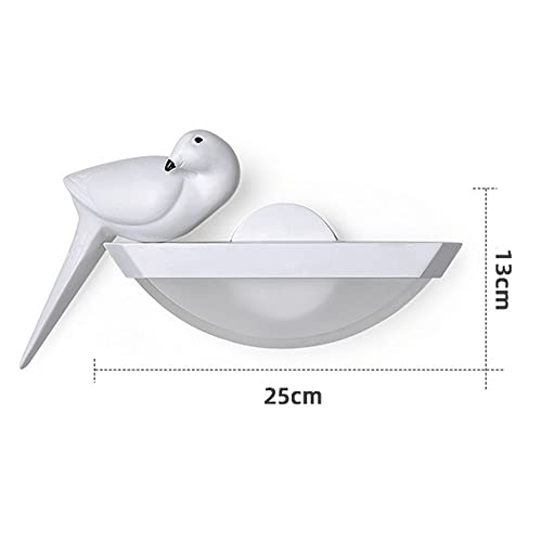 Iluminación de pared LED de pájaro con aplique moderno para dormitorio 5
