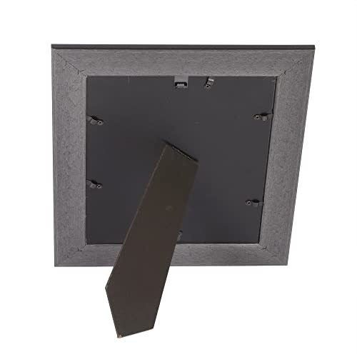 Kiera Grace Hunter Simple & Sleek Decorative Plastic & Engineered Wood Wall & Tabletop Picture Frame For Home, Room & Office, 8" X 10", Black #TOP4