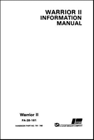 Piper Pa28-161 Warrior III 1994-1995 Pilots Information Manual Unknown Binding