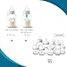 4 Pack Compatible Baby Bottle Handles for Philips Avent Natural Baby Bottles,Baby Bottle Holder - White