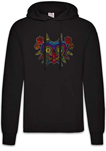 Urban Backwoods Mexican Majora's Mask Hoodie Sweats à Capuche Sweat-Shirt Noir Taille XL
