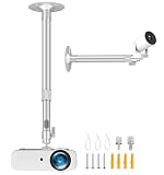 2-Be-Best Upgraded Projector Mount, 360° Rotation 90° Tilt Adjustable 14-24in, Projector Wall Mount, Telescope Projectors Ceiling Mounts Compatible with Aurzen TMY HAPPRUN Yaber & Most Projectors