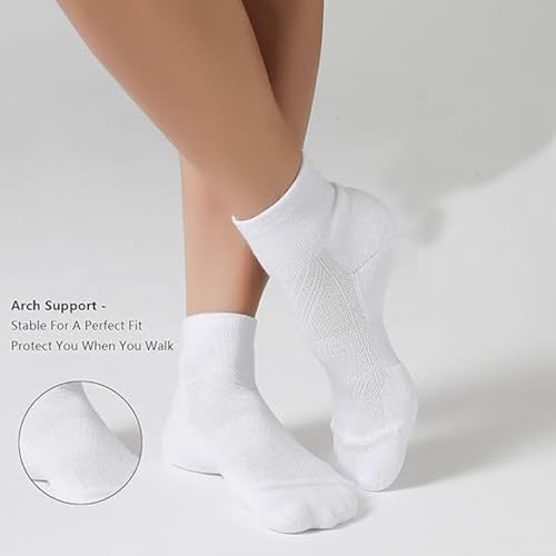 Big Size Men's Socks Simple Breathable Casual Running Mid-Calf Socks (Size 6-11) 3 Pairs4