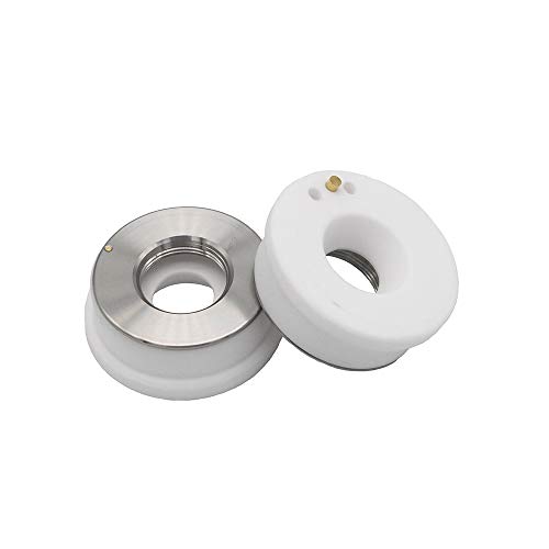 JHCHMX Anillo de cerámica láser de fibra KT B2 CON P00571-1051-00001 Dia.28mm/32mm Altura 12mm Soporte de boquillas Cover