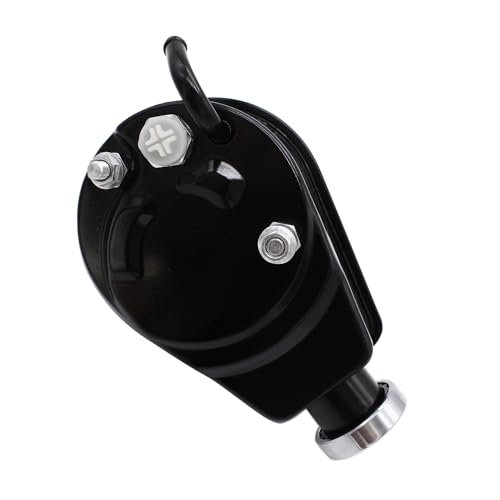 Black Saginaw Power Steering Pump Reservoir A-Can Style Compatible With SBC BBC Street Rod