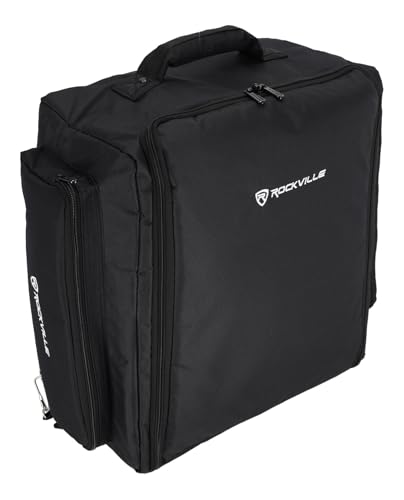 Image of Rockville RLBP8 Padded Backpack for 8 Par Lights Bag with Dividers+Handle+Straps