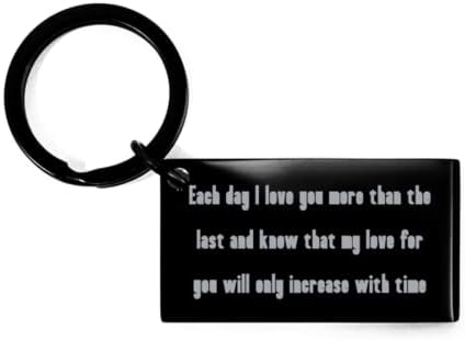 Best Wife Keychain, Each Day I Love You More Than The Last and Know That My Love for You Will, Present for Wife, Cute from Husband