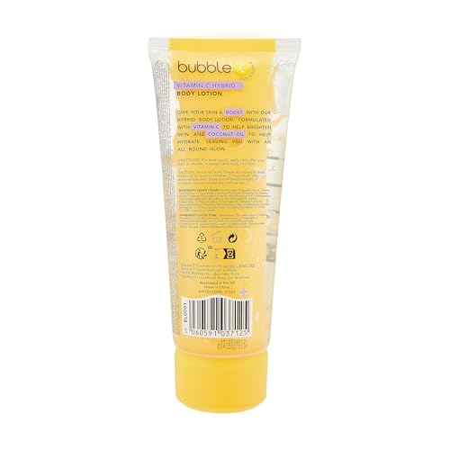 Bubble T Cosmetics Vitamin C Hybrid Body Lotion 200ml, Yellow, 200 ml (Pack of 1) - Image 2