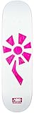 Skateboard Flower Power, 8.25 x 32.12, Weiß/Rosa