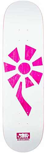 Planche de skateboard Flower Power 8.25 en érable robuste blanc rose