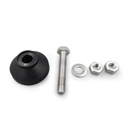 Vibering M6 M8 M10 M12 Copa de pie Fija de Nailon de Acero Inoxidable/Base de Tornillo Ajustable/pie de Soporte de Hardware for Muebles/Base de 40mm (Color : D40xM10x80, Size : 1 Pcs)