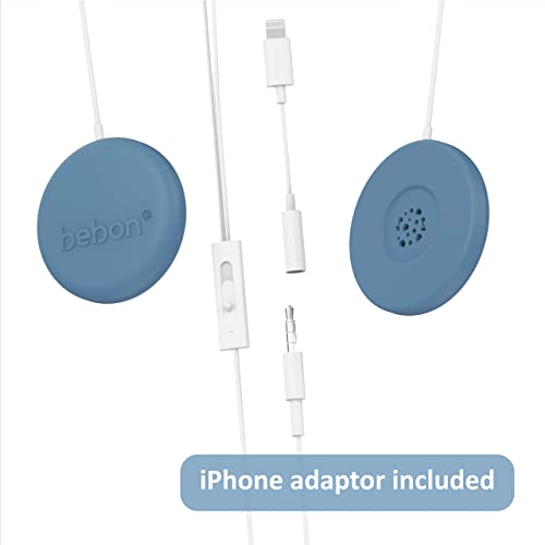 Baby Bump Headphones Marvelous Edition, Plays And Shares Music, Sound And Voices To The Womb, Prenatal Speaker, Including Bebon Tunes App (Ether Blue) #TOP1