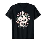 Aesthetic Graphic Tees Mystical Snake Flower Pastel Goth T-Shirt