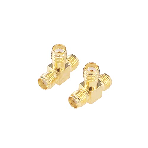 4pcs Adaptador Antena SMA Hembra a Dual SMA Hembra miniatura 3