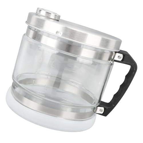 Botella colectora de agua destilada de vidrio transparente de 4 L para destiladores de encimera y uso de belleza, diseño de fácil instalación, mango ergonómico, recipiente de agua destilada