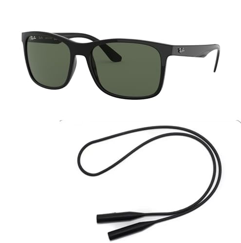 Ray-Ban RB4232 Sunglasses Bundle: RB 4232 601/71 Black Dark Green and Universal Anti-slip Silicone Leash2