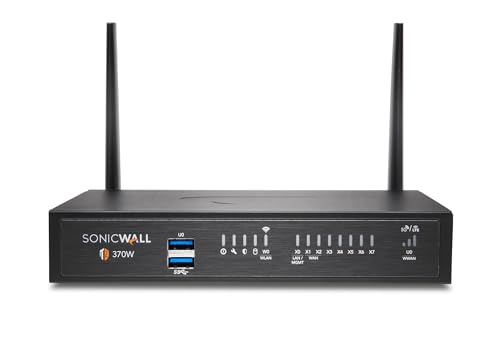 Image of SonicWall TZ370W Wireless SecureUpgradePlus | 2YR Essential Edition | TZ370W Gen7 Firewall with 2 Year Essential Protection Service Suite | SMB Unit with SD-WAN and Malware Protection (02-SSC-6832)
