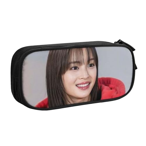 学生向け 二層筆箱 広瀬すず (3) 実用 使いやすい 5×10.5×21cm ペン・鉛筆ケース 文房具袋 小物収納