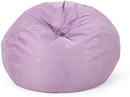 Christopher Knight Home Harrison Modern 5 Foot Microfiber Bean Bag, Lavender, Small