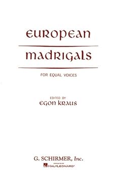 Sheet music European Madrigals Equal Voices Book