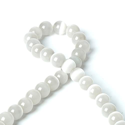 100 Perline In Pietra Naturale Di Giada (8mm) - Rondelle Sfuse Per Gioielli Fai Da Te (Bracciali, Collane, Orecchini) - Regalo Creativo