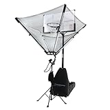 SwishGrid Basketball Rebounder Return Machine and Rebounding Shot Hoop Trainer Basketball Return System for Home Attachment & Outdoor Practice Portable - Heavy Duty Shooting Trainer