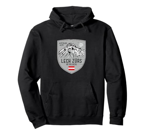 Emblema de Lech Zurs Arlberg Austria Sudadera con Capucha