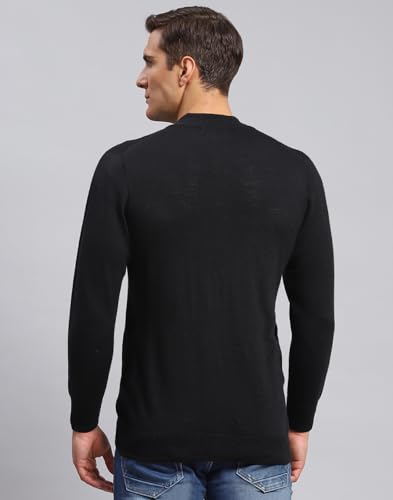 Image of Monte Carlo Men Regular Fit Full Sleeve Solid T Neck Winter Pullover (Pack of 1)
